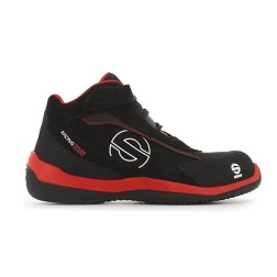 Sparco Scarpe Racing Evo, Nero/Rosso